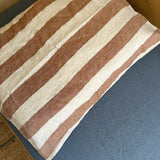 Linen Pillowcase (Tobacco Stripe)