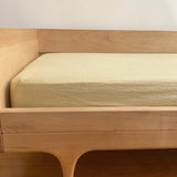 Linen Fitted Sheet (Mellow Yellow)