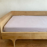 Linen CRIB Fitted Sheet (Orchid)