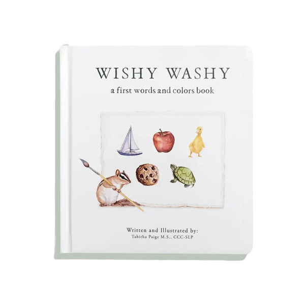 Wishy Washy: A Board Book of First Words and Colors