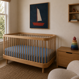 Crib Fitted Sheet (Lake Blue)