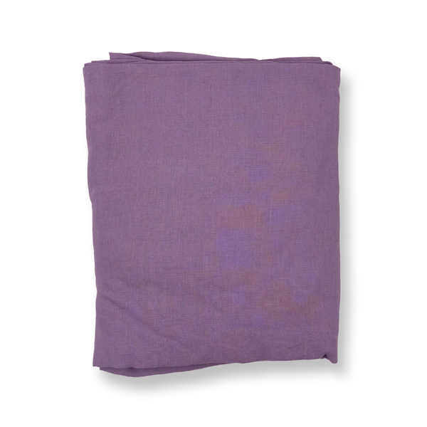 Linen Fitted Sheet (Purple)