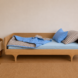 Linen Pillowcase (Chocolate Gingham)