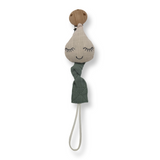 Linen Pacifier Clip
