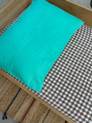 Linen Pillowcase (Sea Green)
