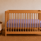 Crib Linen Fitted Sheet (Purple)