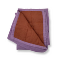 Linen Baby Quilt (Purple/Copper)