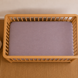 Linen Fitted Sheet (Mauve)