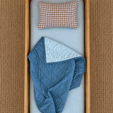 Linen Pillowcase (Chocolate Gingham)