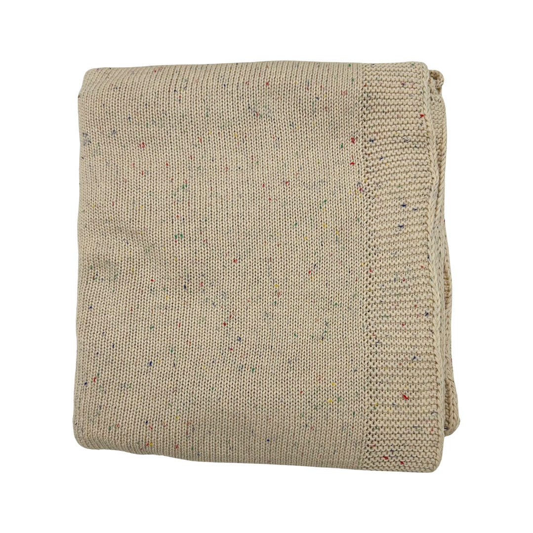 Speckled Knit Baby Blanket