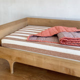 Linen Baby Quilt (Coral/Mauve)
