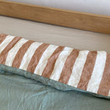 Linen Duvet Cover (Sage/Tobacco Stripe)