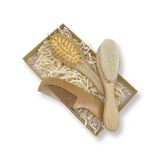 Small Wooden Hair Brush Set