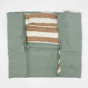Linen Duvet Cover (Sage/Tobacco Stripe)