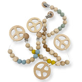 Peace Teether + Clip Set